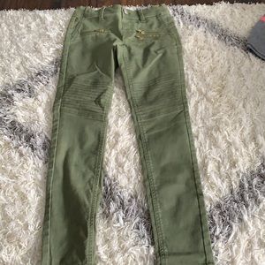 Olive Green Jeans